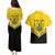 Personalised Ghana Independence Day Couples Matching Puletasi and Hawaiian Shirt Coat Of Arms With Kente Pattern