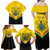 Personalised Ghana Independence Day Family Matching Off Shoulder Maxi Dress and Hawaiian Shirt Coat Of Arms With Kente Pattern