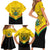 Personalised Ghana Independence Day Family Matching Short Sleeve Bodycon Dress and Hawaiian Shirt Coat Of Arms With Kente Pattern