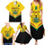 Personalised Ghana Independence Day Family Matching Summer Maxi Dress and Hawaiian Shirt Coat Of Arms With Kente Pattern