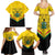 Personalised Ghana Independence Day Family Matching Summer Maxi Dress and Hawaiian Shirt Coat Of Arms With Kente Pattern