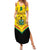 Personalised Ghana Independence Day Family Matching Summer Maxi Dress and Hawaiian Shirt Coat Of Arms With Kente Pattern