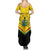 Personalised Ghana Independence Day Family Matching Summer Maxi Dress and Hawaiian Shirt Coat Of Arms With Kente Pattern