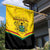 Ghana Independence Day Garden Flag Coat Of Arms With Kente Pattern