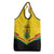 Ghana Independence Day Grocery Bag Coat Of Arms With Kente Pattern