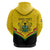 Personalised Ghana Independence Day Hoodie Coat Of Arms With Kente Pattern