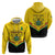 Personalised Ghana Independence Day Hoodie Coat Of Arms With Kente Pattern