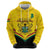 Personalised Ghana Independence Day Hoodie Coat Of Arms With Kente Pattern