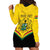 Personalised Ghana Independence Day Hoodie Dress Coat Of Arms With Kente Pattern