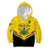 Personalised Ghana Independence Day Kid Hoodie Coat Of Arms With Kente Pattern