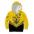 Personalised Ghana Independence Day Kid Hoodie Coat Of Arms With Kente Pattern