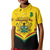 Personalised Ghana Independence Day Kid Polo Shirt Coat Of Arms With Kente Pattern