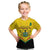 Personalised Ghana Independence Day Kid T Shirt Coat Of Arms With Kente Pattern