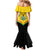 Personalised Ghana Independence Day Mermaid Dress Coat Of Arms With Kente Pattern