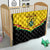 Ghana Independence Day Quilt Coat Of Arms With Kente Pattern - Wonder Print Shop