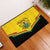 Ghana Independence Day Rubber Doormat Coat Of Arms With Kente Pattern - Wonder Print Shop