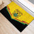 Ghana Independence Day Rubber Doormat Coat Of Arms With Kente Pattern - Wonder Print Shop