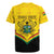 Personalised Ghana Independence Day Rugby Jersey Coat Of Arms With Kente Pattern - Wonder Print Shop