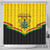 Ghana Independence Day Shower Curtain Coat Of Arms With Kente Pattern - Wonder Print Shop