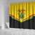 Ghana Independence Day Shower Curtain Coat Of Arms With Kente Pattern - Wonder Print Shop