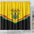 Ghana Independence Day Shower Curtain Coat Of Arms With Kente Pattern - Wonder Print Shop