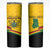 Personalised Ghana Independence Day Skinny Tumbler Coat Of Arms With Kente Pattern - Wonder Print Shop