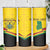 Personalised Ghana Independence Day Skinny Tumbler Coat Of Arms With Kente Pattern - Wonder Print Shop