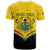 Personalised Ghana Independence Day T Shirt Coat Of Arms With Kente Pattern - Wonder Print Shop