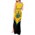 Personalised Ghana Independence Day Tank Maxi Dress Coat Of Arms With Kente Pattern - Wonder Print Shop