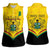 Personalised Ghana Independence Day Women Sleeveless Polo Shirt Coat Of Arms With Kente Pattern - Wonder Print Shop