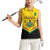 Personalised Ghana Independence Day Women Sleeveless Polo Shirt Coat Of Arms With Kente Pattern - Wonder Print Shop