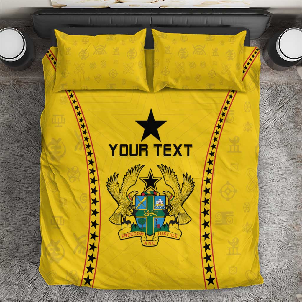 Custom Ghana Football Bedding Set Go Black Stars