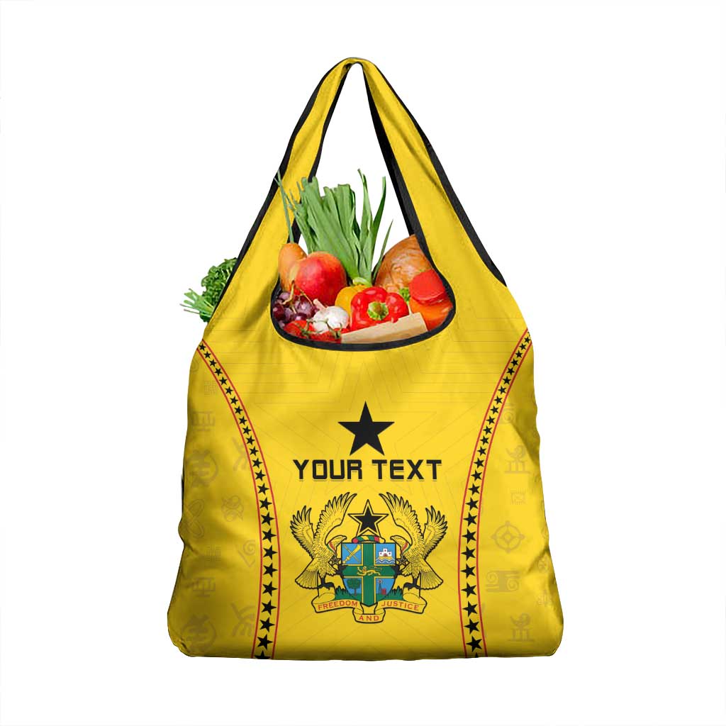 Custom Ghana Football Grocery Bag Go Black Stars