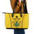 Custom Ghana Football Leather Tote Bag Go Black Stars