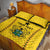 Custom Ghana Football Quilt Bed Set Go Black Stars - Wonder Print Shop