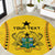 Custom Ghana Football Round Carpet Go Black Stars - Wonder Print Shop