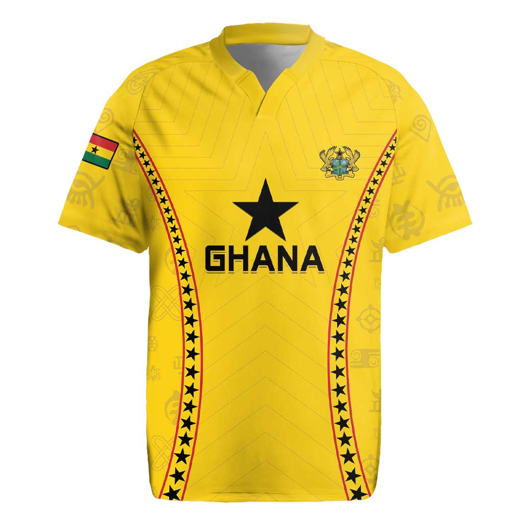 Custom Ghana Football Rugby Jersey Go Black Stars - Wonder Print Shop