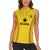 Custom Ghana Football Women Sleeveless Polo Shirt Go Black Stars - Wonder Print Shop