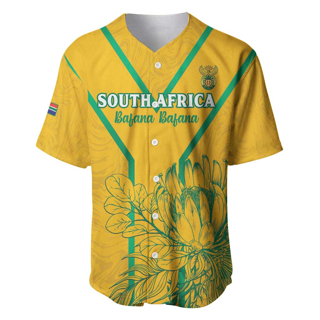 Custom South Africa Soccer Baseball Jersey Go Bafana Bafana