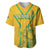 Custom South Africa Soccer Baseball Jersey Go Bafana Bafana