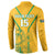 Custom South Africa Soccer Button Sweatshirt Go Bafana Bafana