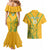 Custom South Africa Soccer Couples Matching Mermaid Dress and Hawaiian Shirt Go Bafana Bafana