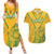 Custom South Africa Soccer Couples Matching Summer Maxi Dress and Hawaiian Shirt Go Bafana Bafana