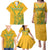 Custom South Africa Soccer Family Matching Puletasi and Hawaiian Shirt Go Bafana Bafana