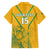 Custom South Africa Soccer Family Matching Puletasi and Hawaiian Shirt Go Bafana Bafana