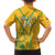 Custom South Africa Soccer Family Matching Short Sleeve Bodycon Dress and Hawaiian Shirt Go Bafana Bafana