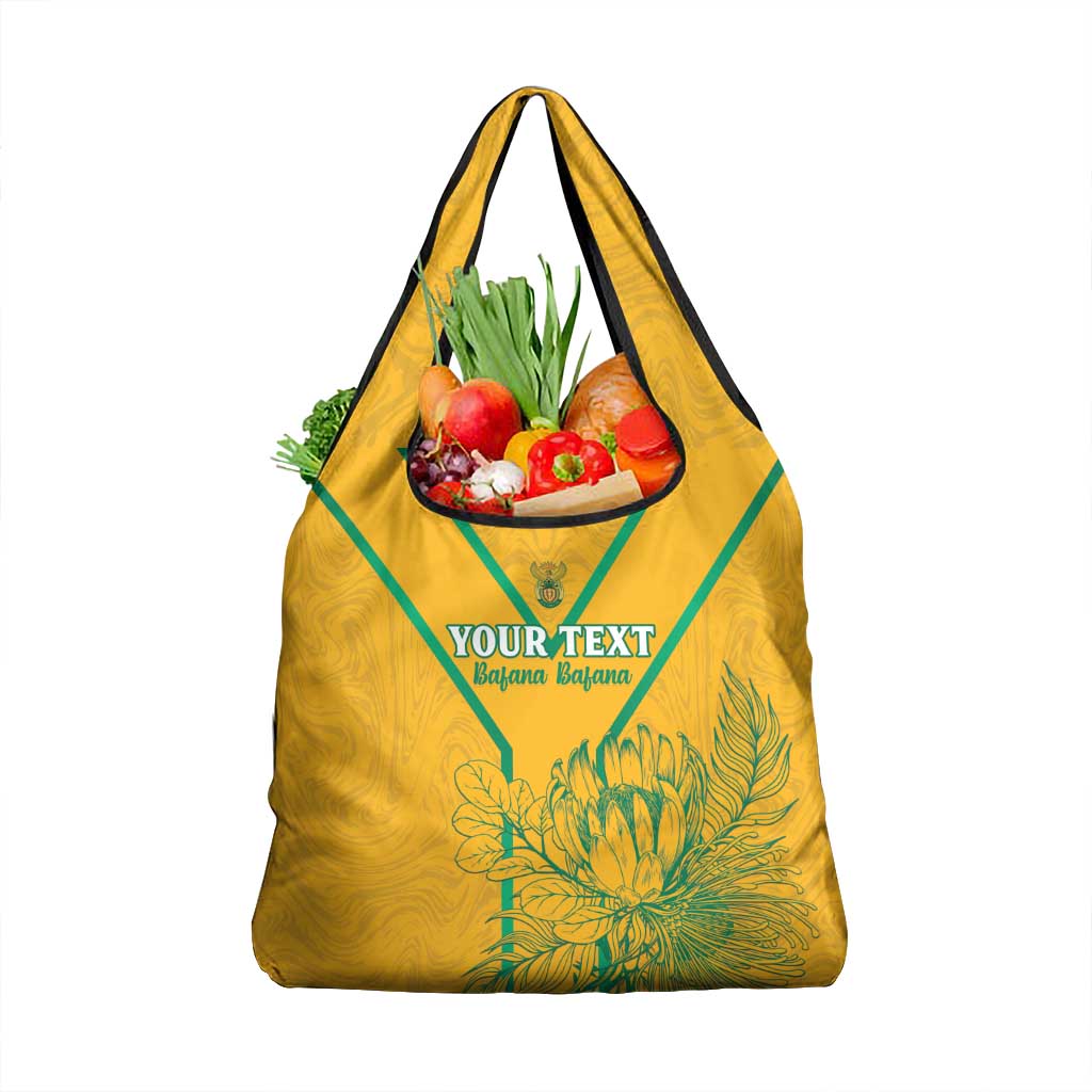 Custom South Africa Soccer Grocery Bag Go Bafana Bafana