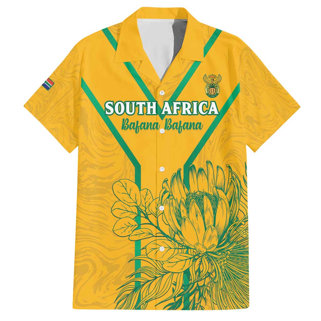 Custom South Africa Soccer Hawaiian Shirt Go Bafana Bafana