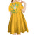 Custom South Africa Soccer Kid Short Sleeve Dress Go Bafana Bafana