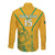 Custom South Africa Soccer Long Sleeve Button Shirt Go Bafana Bafana